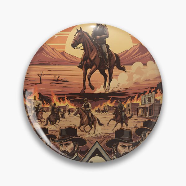 Item preview, Epic Wild West Outlaw Saga – Vintage Cowboy Western Art designed and sold by iwzzuel.