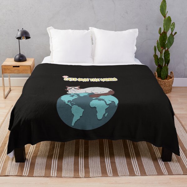 Item preview, Cats Own the World – Cute Cat Illustration on Earth designed and sold by mon369000.