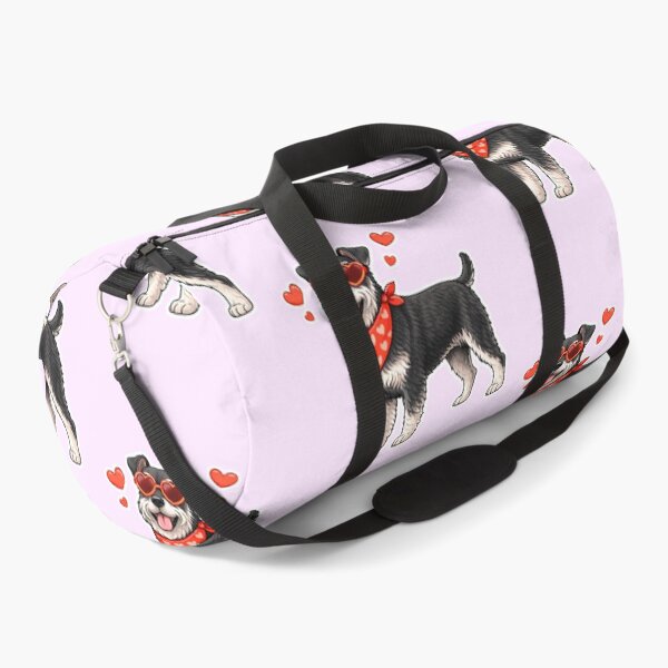 Item preview, Miniature Schnauzer with Hearts - Cute Cartoon Style designed and sold by GoodyPaws.