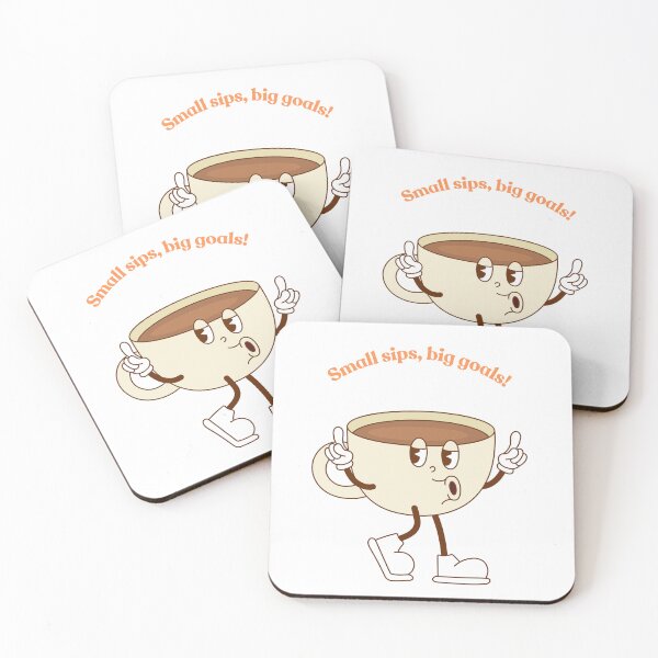Item preview, Small sips, big goals! designed and sold by MagicTeeVibeArt.