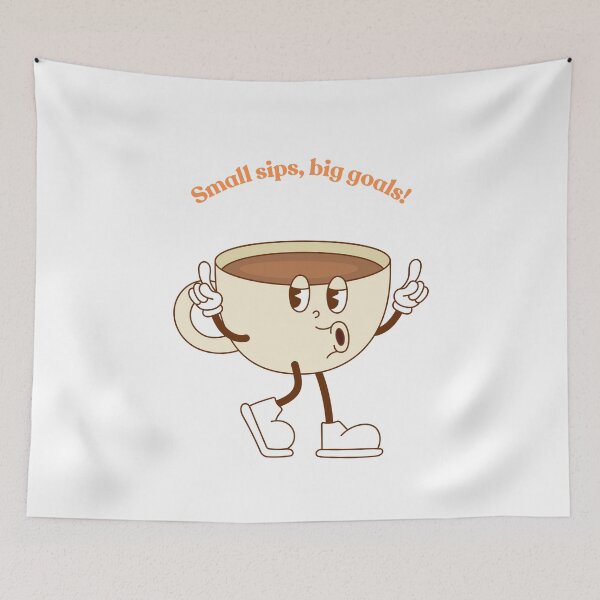 Item preview, Small sips, big goals! designed and sold by MagicTeeVibeArt.