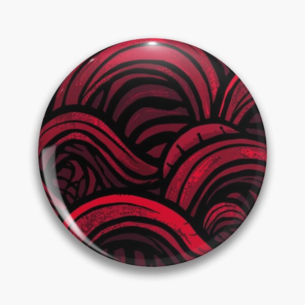 Item preview, Red Abstract Wave Pattern with Ornamental Flow designed and sold by WhereHopeBlooms.