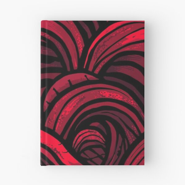 Item preview, Red Abstract Wave Pattern with Ornamental Flow designed and sold by WhereHopeBlooms.