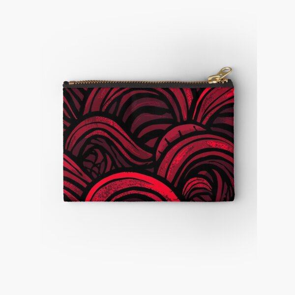 Item preview, Red Abstract Wave Pattern with Ornamental Flow designed and sold by WhereHopeBlooms.