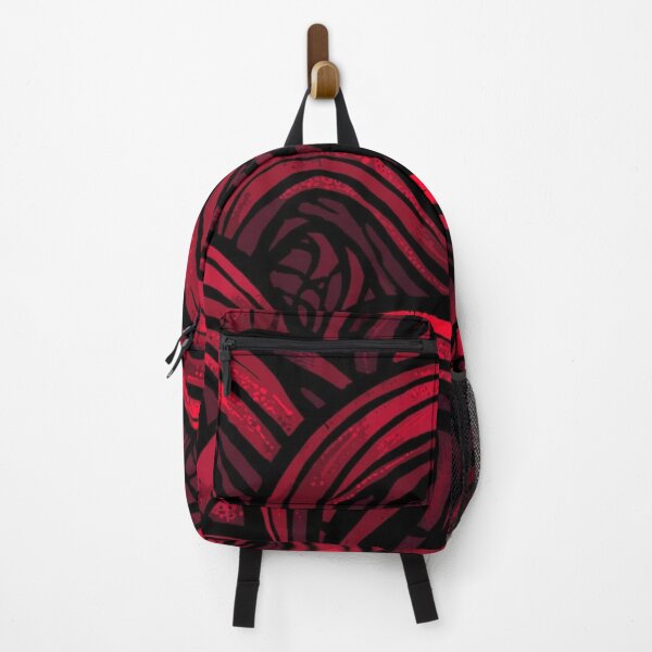 Item preview, Red Abstract Wave Pattern with Ornamental Flow designed and sold by WhereHopeBlooms.