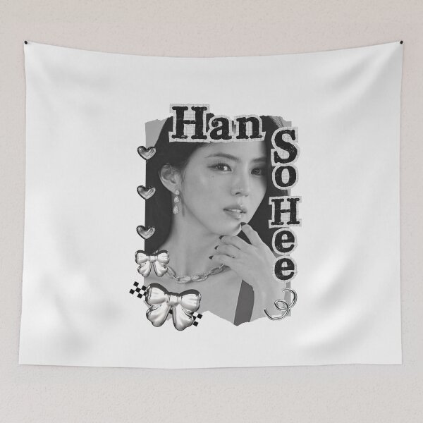 Item preview, Han So-hee (한소희) Korean actress South Korean celebrity K-drama star Korean film n Black and White Collage Digital Art Portrait designed and sold by AJUNICE STUDIO.