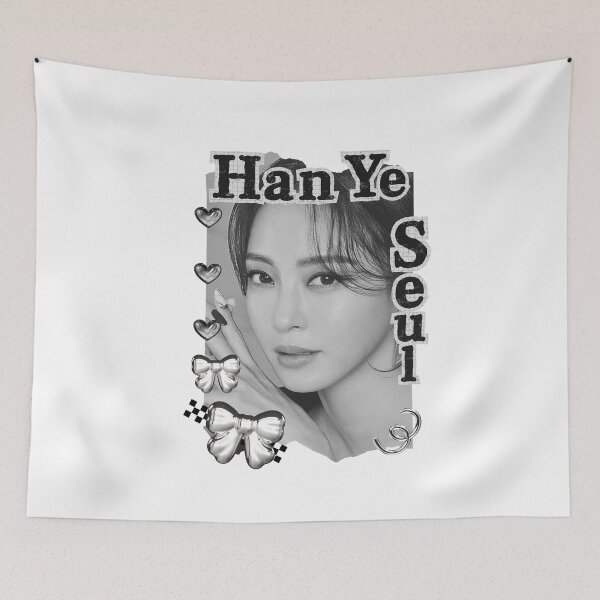 Item preview, Han Ye-seul (한예슬) Korean actress South Korean celebrity K-drama star Korean film n Black and White Collage Digital Art Portrait designed and sold by AJUNICE STUDIO.