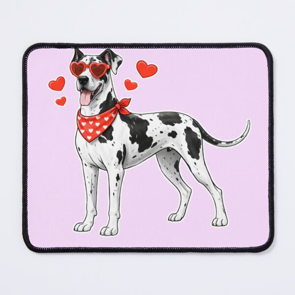 Item preview, Great Dane with Hearts - Cute Cartoon Style designed and sold by GoodyPaws.