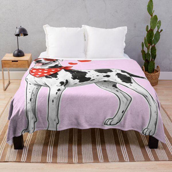 Item preview, Great Dane with Hearts - Cute Cartoon Style designed and sold by GoodyPaws.