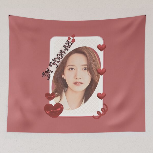 Item preview, Im Yoon-ah (임윤아) Korean actress South Korean celebrity K-drama star Korean film  illustration Red Aesthetic Collage Design designed and sold by AJUNICE STUDIO.