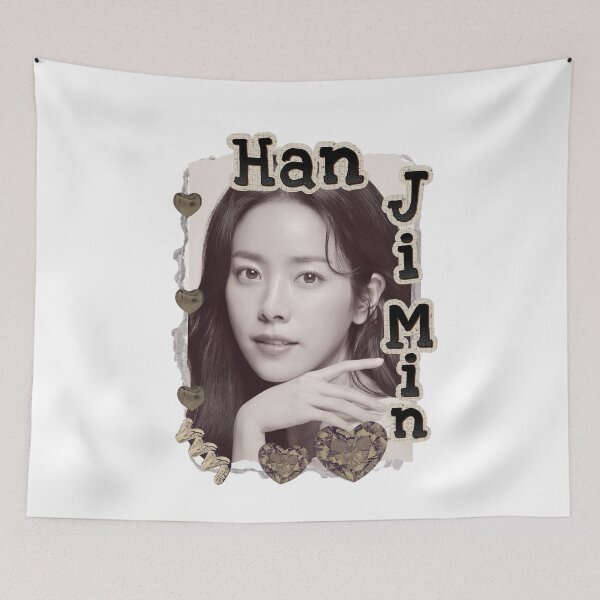 Item preview, Han Ji-min (한지민) Korean actress South Korean celebrity K-drama star Korean film Scrapbook Collage Cozy Y2K Vintage Design designed and sold by HELL0WBELLO.