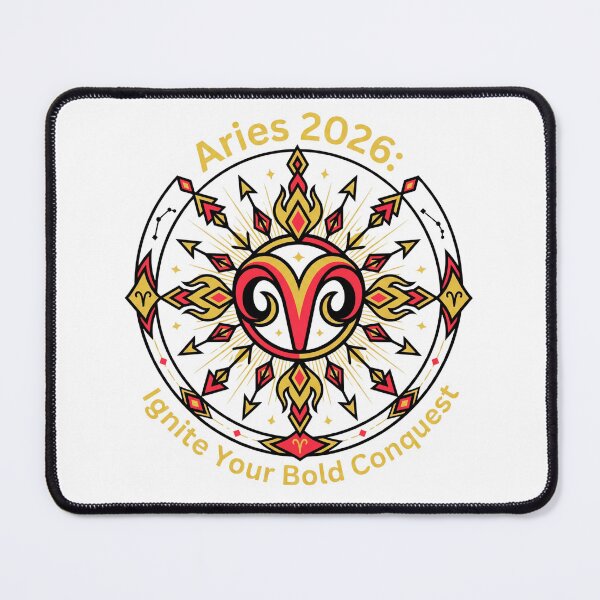 Item preview, Aries 2026 Zodiac Mandala – Bold Fire Sign Art for Fearless Leaders designed and sold by MskynextDigitalstudio.
