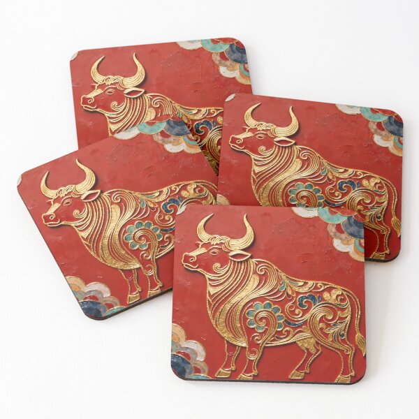 Item preview, Imperial Golden Ox: Strength & Abundance designed and sold by Small Mandarin.