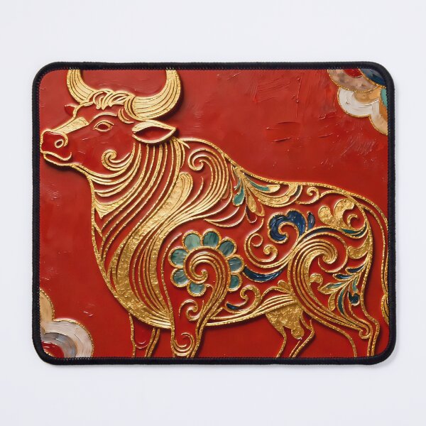 Item preview, Imperial Golden Ox: Strength & Abundance designed and sold by Small Mandarin.