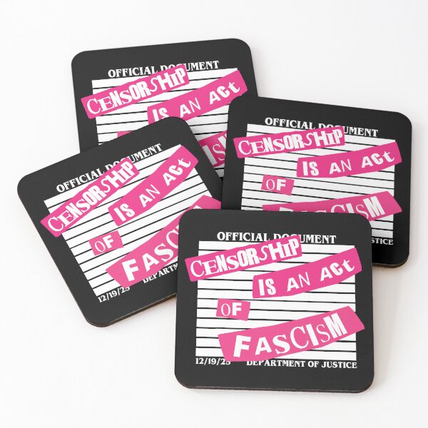 Item preview, Censorship is an act of fascism (anti Trump) designed and sold by remerasnerdas.
