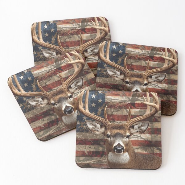 Item preview,  American Flag Deer Head designed and sold by Matty69TeeS.