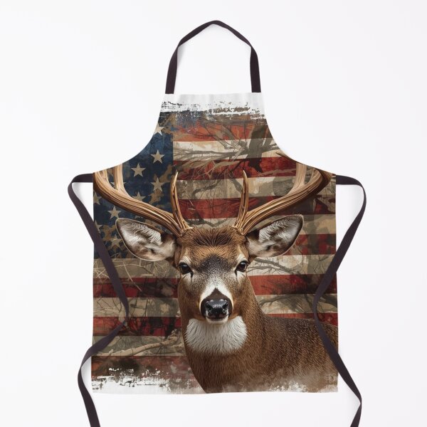 Item preview, American Flag Deer Head designed and sold by Matty69TeeS.