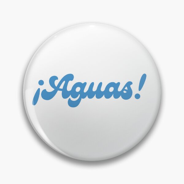 Item preview, ¡Aguas! – Cute Bubble Typography Latina Design designed and sold by Cafecito & Cultura.