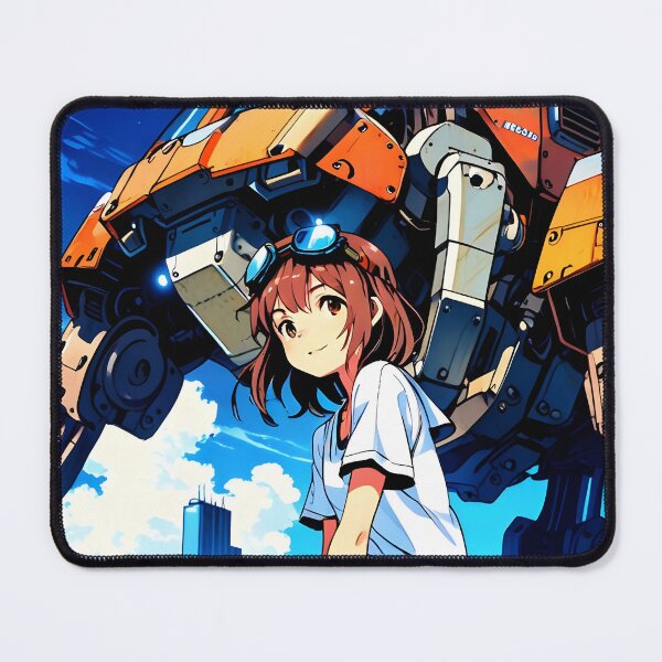 Item preview, KAI: Bright Cityscape Mech Perch | Cute Dieselpunk Anime Girl designed and sold by Sytrics.