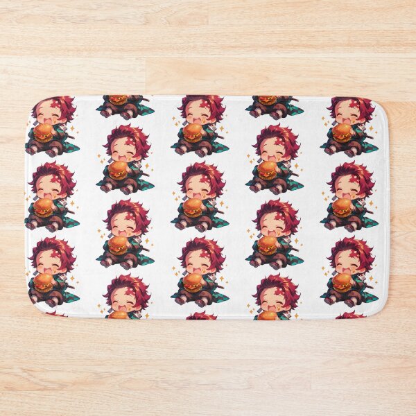 Item preview, Tanjiro Kamado Demon Slayer Anime Chibi Kawaii Burger Cute Joy Sparkles designed and sold by mildaclairmo.