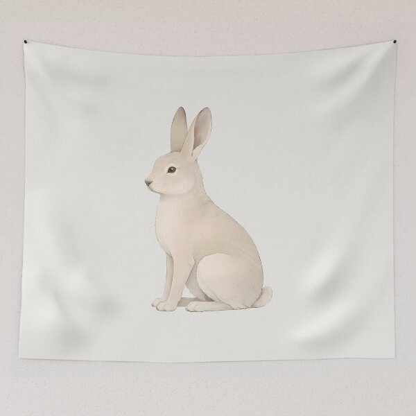 Item preview, Minimal Hare Illustration designed and sold by Ombrya.