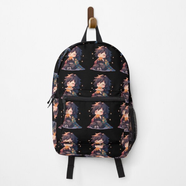 Item preview, Giyu Tomioka Demon Slayer Anime Chibi Kawaii Burger Cute Calm Sparkles designed and sold by mildaclairmo.