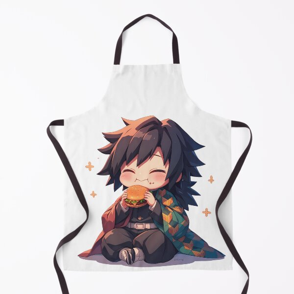 Item preview, Giyu Tomioka Demon Slayer Anime Chibi Kawaii Burger Cute Calm Sparkles designed and sold by mildaclairmo.