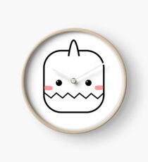 Cute Yeti Blush Emoji Clock