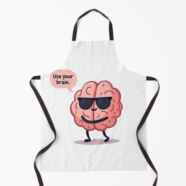 Item preview, Use Your Brain – Cute Smart Brain Sticker designed and sold by TinyJoy Studio.