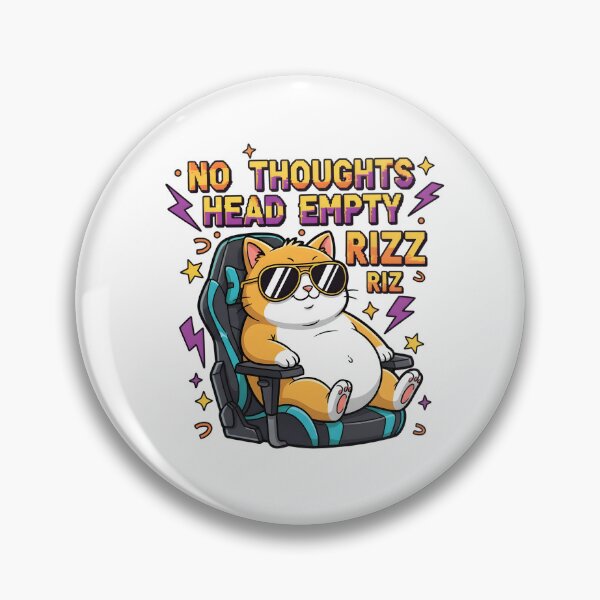 Item preview, No Thoughts Head Empty Rizz Cat designed and sold by AnnDesignStudio.