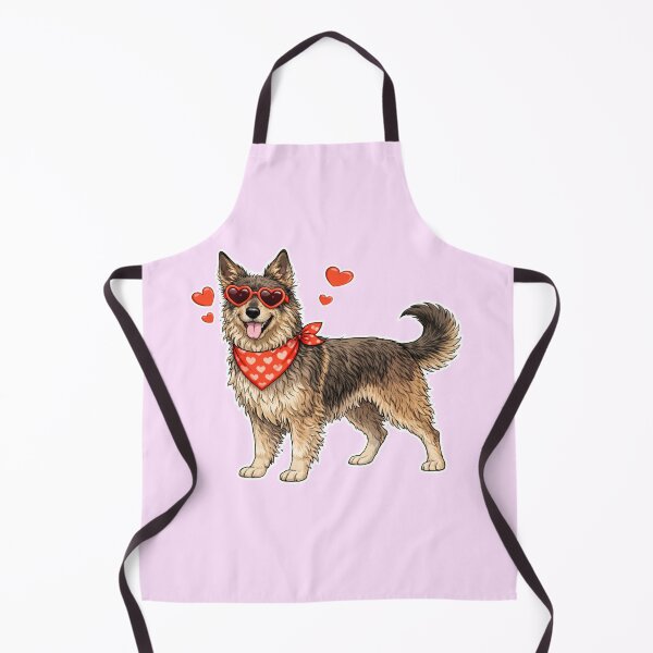Item preview, Picardy Sheepdog with Hearts - Cute Cartoon Style designed and sold by GoodyPaws.