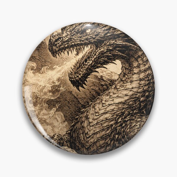 Item preview, Medieval Dragon Engraving - Vintage Woodcut - a camera phone sticker designed and sold by CzipipitoStudio.