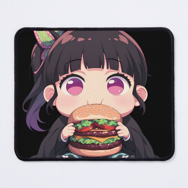 Item preview, Kanao Tsuyuri Demon Slayer Anime Girl Kawaii Chibi Burger Delight designed and sold by mildaclairmo.
