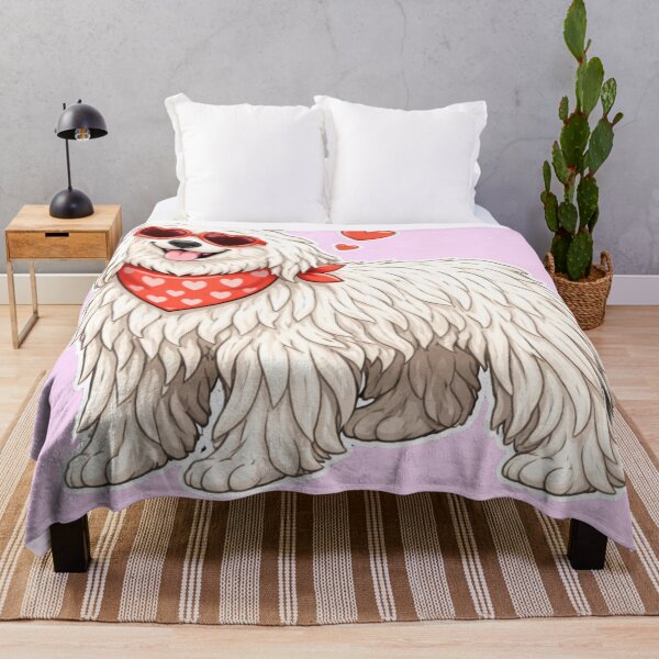 Item preview, Komondor with Hearts - Cute Cartoon Style designed and sold by GoodyPaws.