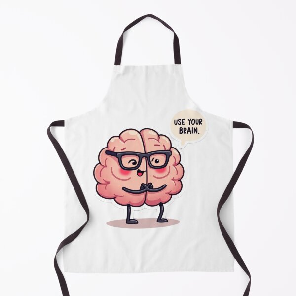 Item preview, Use Your Brain – Cute Smart Brain Sticker designed and sold by TinyJoy Studio.