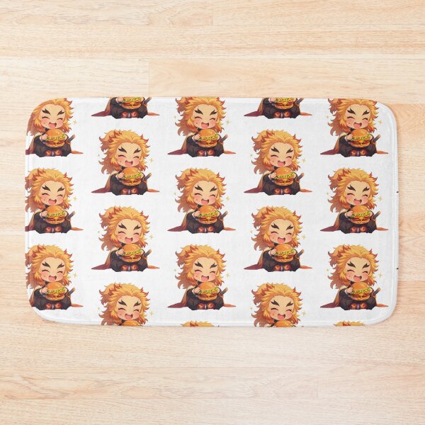 Item preview, Kyojuro Rengoku Demon Slayer Anime Kawaii Chibi Burger Joy Moment designed and sold by mildaclairmo.