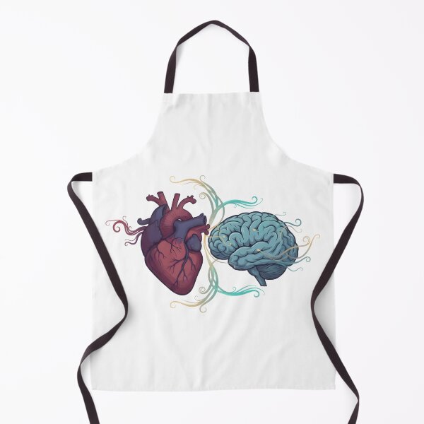 Item preview, Heart vs Brain Abstract Art T-Shirt designed and sold by LoganDzign.
