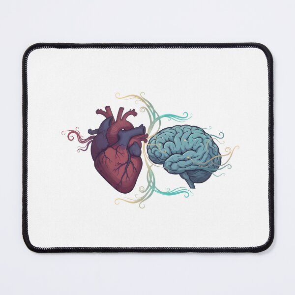 Item preview, Heart vs Brain Abstract Art T-Shirt designed and sold by LoganDzign.