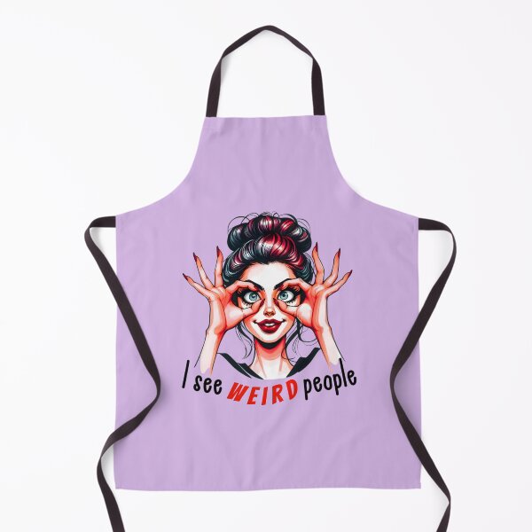 Aperçu de l'œuvre Je vois des gens bizarres. Design graphique amusant d'une fille. créée et vendue par Kruti Collection.