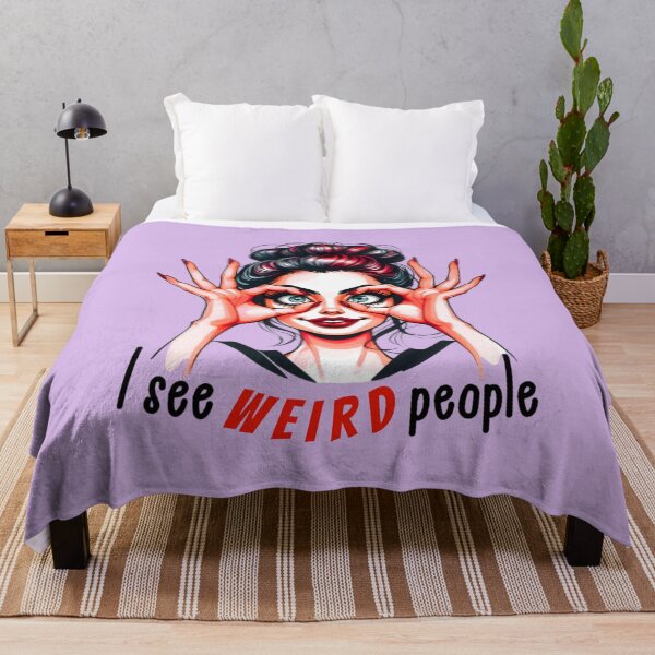 Item preview, I See Weird People Funny Graphic Design of a Girl designed and sold by Kruti Collection.