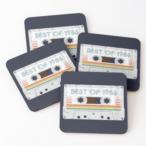 Item preview, 40th Birthday Best of 1986 Cassette Tape Vintage for Gift designed and sold by RicardoTito.