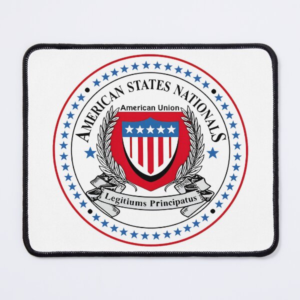 Item preview, American States Nationals Badge American Union Seal Legitiums Principatus Patriotic designed and sold by Maxbevier.