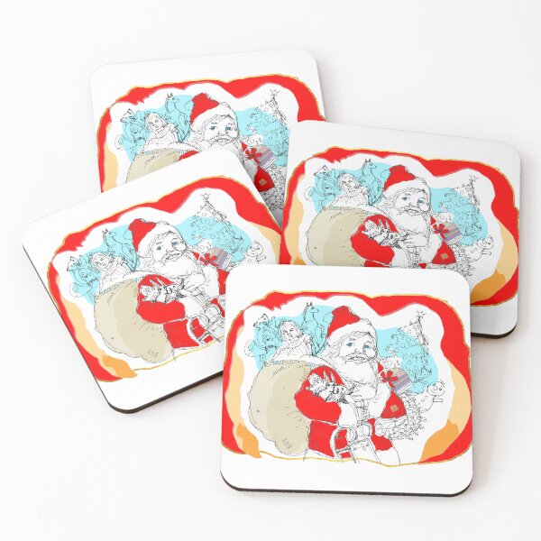 Item preview, Santa Claus Full Of Gifts (Hand Drawing by ACCI) designed and sold by VanyssaGraphics.