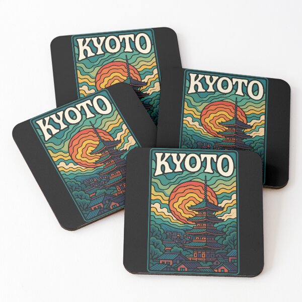 Item preview, Kyoto City Japan Trippy Art designed and sold by TomFrontierArt.
