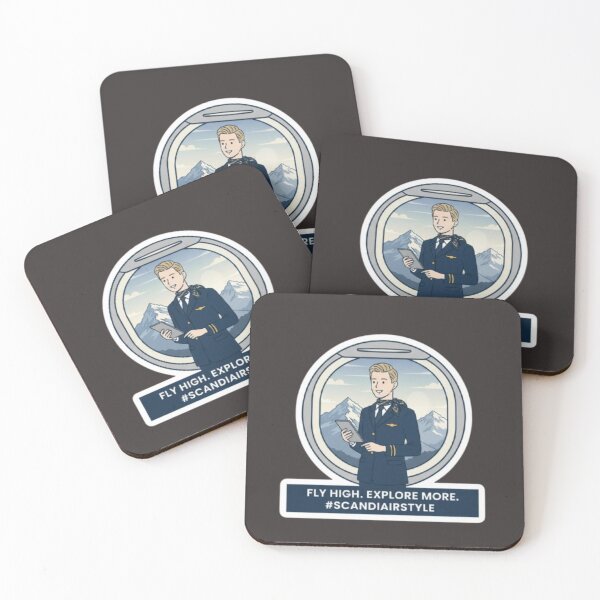 Item preview, Scandinavian Flight Attendant Aesthetic - Fashionably Flying Graphic designed and sold by Pixel & Beyond.