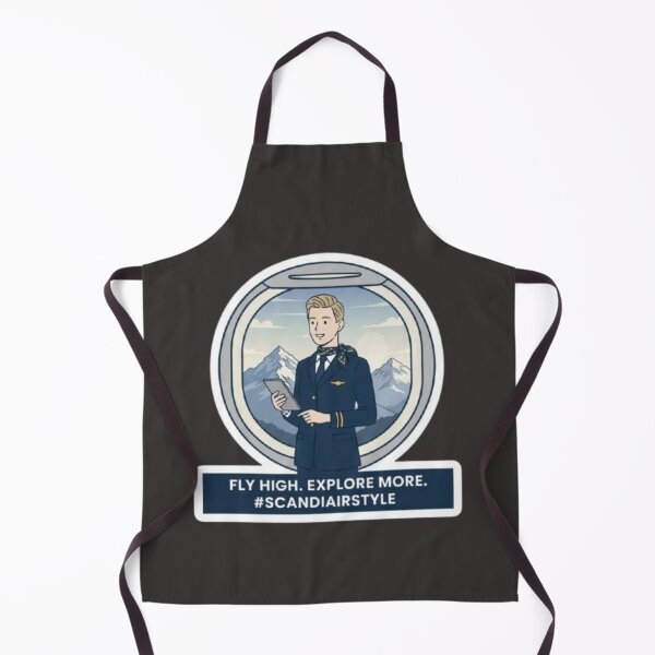 Item preview, Scandinavian Flight Attendant Aesthetic - Fashionably Flying Graphic designed and sold by Pixel & Beyond.