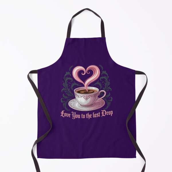 Item preview, Copy of Love You to the Last Drop Coffee Art – Romantic Cute Coffee Lover Design designed and sold by DigitalArtByNow.