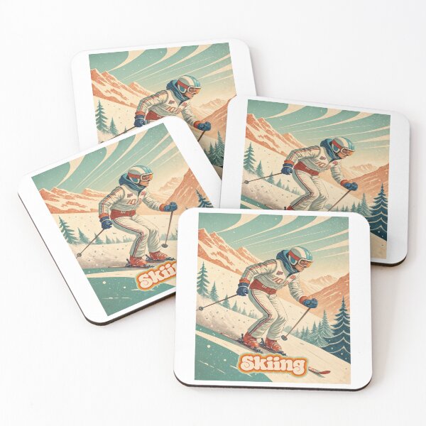 Item preview, Retro Rush: Vintage Ski Speed in Alpine Style designed and sold by ForeverPrintsOK.
