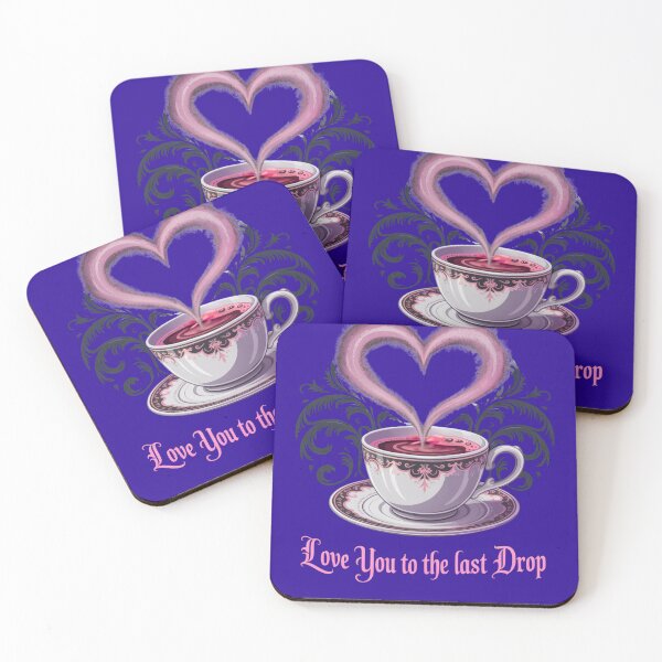 Item preview, Copy of Love You to the Last Drop Coffee Art – Romantic Cute Coffee Lover Design designed and sold by DigitalArtByNow.