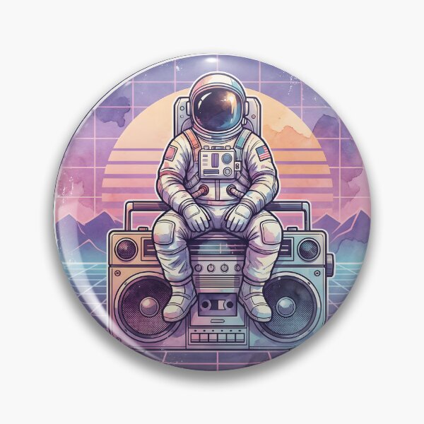 Item preview, Cosmic Tunes Est. 1985 Astronaut Boombox | Retro Synthwave Space Vaporwave Music Design designed and sold by Gretatheerens.
